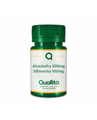 Alcachofra 300mg + Silimarina 100mg (80% silimarina;30% silibinas) - Hepatoprotetor- Cápsulas Quallitá