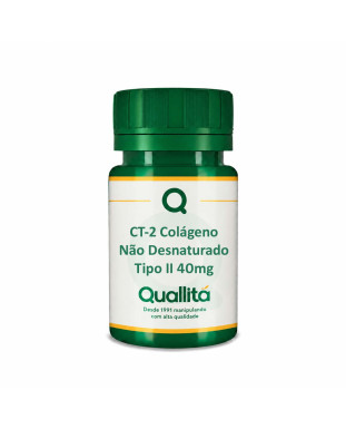 CT-2  Colágeno Não Desnaturado Tipo II 40mg – 60 cápsulas. A saúde das articulações