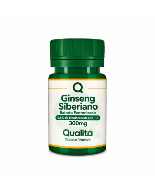Ginseng Siberiano Extrato Padronizado 0,8% de Eleutherosideos B + E 200mg – Cápsulas - Reduz a sensação de fadiga física no pós-treino 