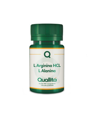 L ARGININA HCL 400mg + L ALANINA 100mg - Cápsulas - Quallitá
