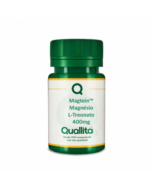 Magtein™ (Magnésio L-Treonato) 400mg – Cápsulas - Com selo de autenticidade. Potente pró-aging cerebral.