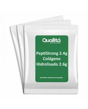 PeptiStrong 2.4g com Colágeno Hidrolisado 2.6g 30 doses