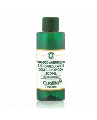 SHAMPOO ANTIFÚNGICO E SEBORREGULADORCOM CICLOPIROX 300ML– FARMÁCIA QUALLITÁ